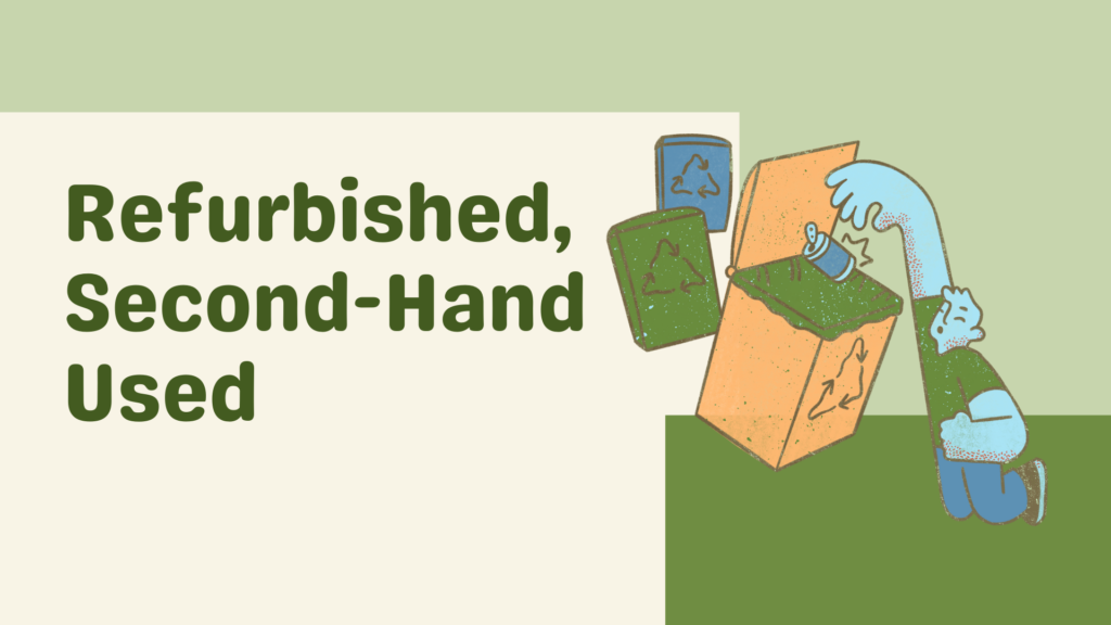 Refurbished vs. Used vs. Second-hand