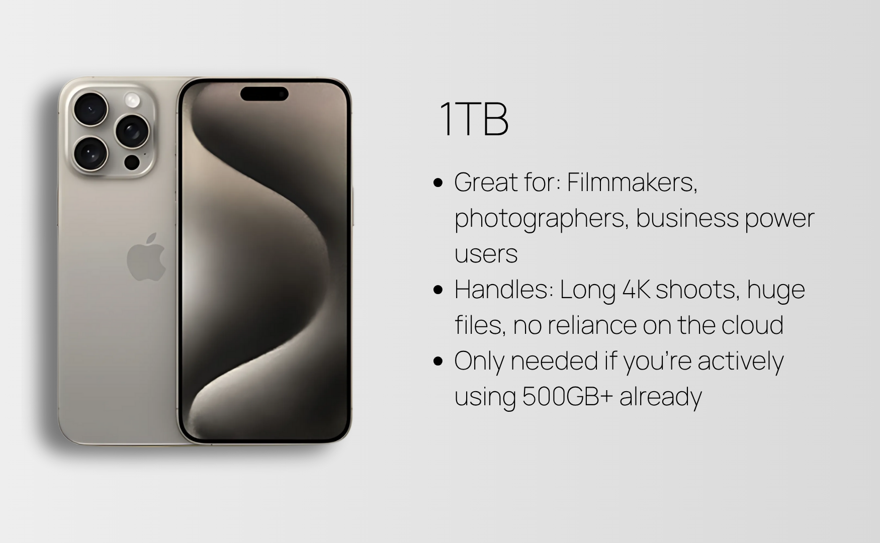 Iphone 15 Storage Guide: What Size Do You Really Need? Iphone 15 storage: 1tb summarised guide