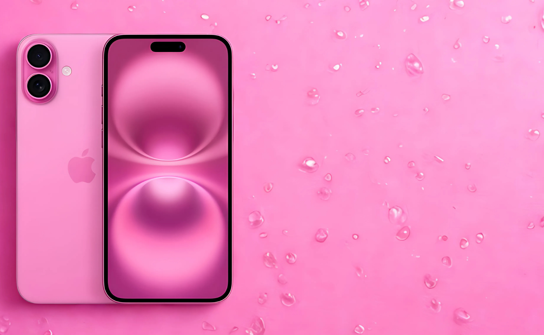 Iphone 16 Colour Guide (And 16 Plus!) Iphone 16 in pink on pink backdrop