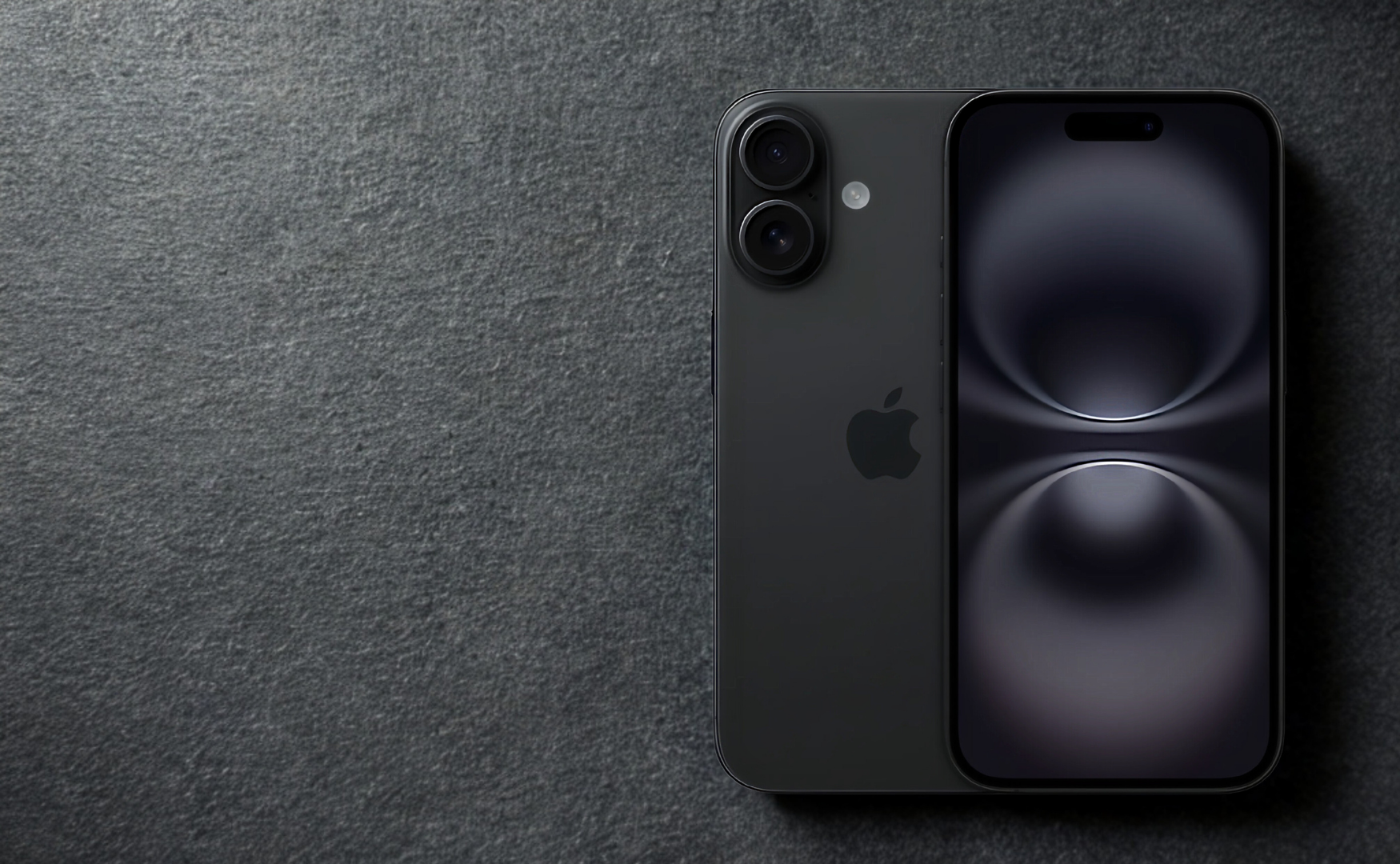 Iphone 16 Colour Guide (And 16 Plus!) Iphone 16 colours: black on black leather background
