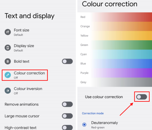 Making Phones Work For Everyone: A Guide To Accessibility Features Colour adjustments on phone settings